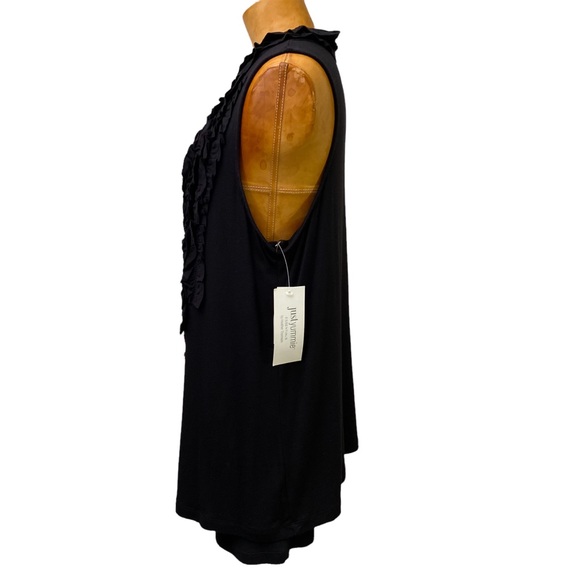 Yummie Tummie Black sleeveless maternity top - Picture 3 of 11